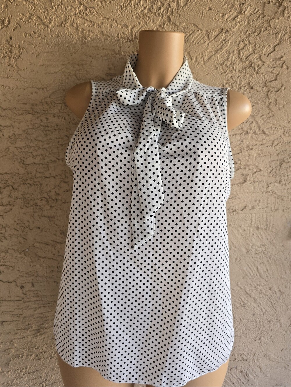 Jon & Anna Black Polka Dot White Blouse
